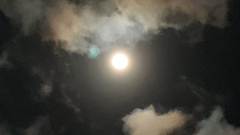 Blood Moon over the Atlantic